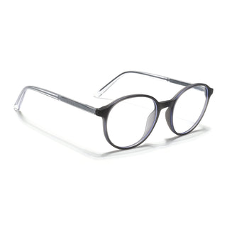 Eyejack Minimals Matt Grey Round Eyeglasses for Men & Women (A07FCL1347-C2)