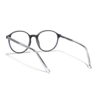 Eyejack Minimals Matt Grey Round Eyeglasses for Men & Women (A07FCL1347-C2)