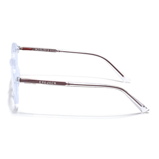 Eyejack Minimals Transparent Round Eyeglasses for Men & Women (A07FCL1348-C3)