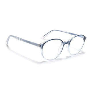 Eyejack Minimals Blue & Clear Round Eyeglasses for Men & Women (A07FCL1349-C4)