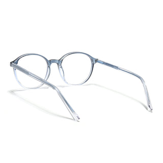 Eyejack Minimals Blue & Clear Round Eyeglasses for Men & Women (A07FCL1349-C4)