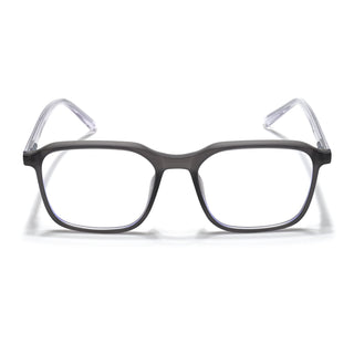 Eyejack Minimals Matt Grey Square Eyeglasses for Men & Women (A08FCL1354-C2)