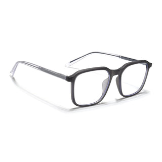 Eyejack Minimals Matt Grey Square Eyeglasses for Men & Women (A08FCL1354-C2)