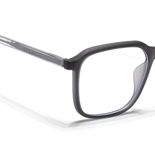 Eyejack Minimals Matt Grey Square Eyeglasses for Men & Women (A08FCL1354-C2)