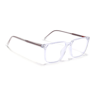 Eyejack Minimals Transparent Square Eyeglasses for Men & Women (A08FCL1355-C3)