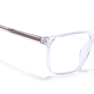 Eyejack Minimals Transparent Square Eyeglasses for Men & Women (A08FCL1355-C3)