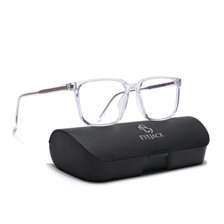 Eyejack Minimals Transparent Square Eyeglasses for Men & Women (A08FCL1355-C3)