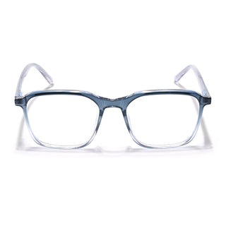 Eyejack Minimals Blue & Clear Square Eyeglasses for Men & Women (A08FCL1356-C4)