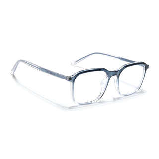 Eyejack Minimals Blue & Clear Square Eyeglasses for Men & Women (A08FCL1356-C4)