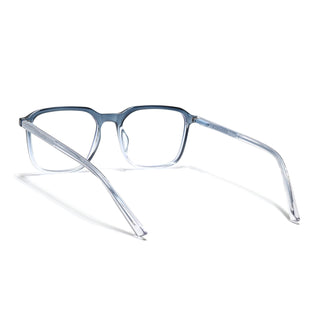 Eyejack Minimals Blue & Clear Square Eyeglasses for Men & Women (A08FCL1356-C4)