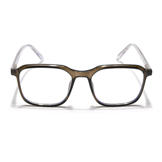 Eyejack Minimals Brown Square Eyeglasses for Men & Women (A08FCL1359-C7)