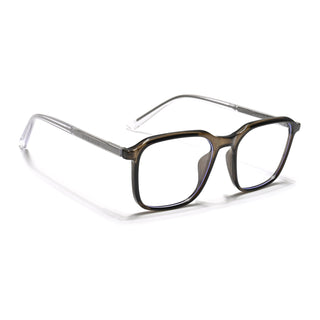 Eyejack Minimals Brown Square Eyeglasses for Men & Women (A08FCL1359-C7)