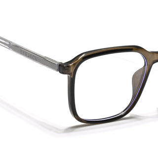 Eyejack Minimals Brown Square Eyeglasses for Men & Women (A08FCL1359-C7)