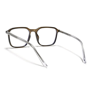 Eyejack Minimals Brown Square Eyeglasses for Men & Women (A08FCL1359-C7)