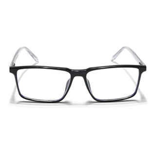 Eyejack Minimals Shine Black Rectangle Eyeglasses for Men & Women (A09FCL1360-C1)