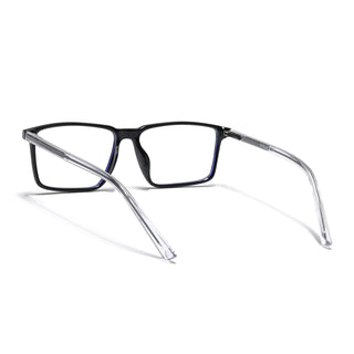 Eyejack Minimals Shine Black Rectangle Eyeglasses for Men & Women (A09FCL1360-C1)