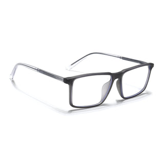 Eyejack Minimals Matt Grey Rectangle Eyeglasses for Men & Women (A09FCL1361-C2)