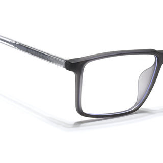 Eyejack Minimals Matt Grey Rectangle Eyeglasses for Men & Women (A09FCL1361-C2)