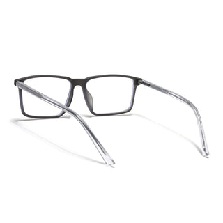 Eyejack Minimals Matt Grey Rectangle Eyeglasses for Men & Women (A09FCL1361-C2)