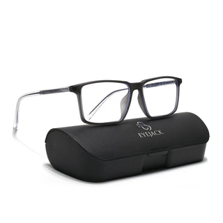 Eyejack Minimals Matt Grey Rectangle Eyeglasses for Men & Women (A09FCL1361-C2)