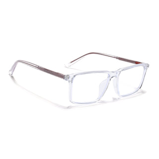 Eyejack Minimals Transparent Rectangle Eyeglasses for Men & Women (A09FCL1362-C3)