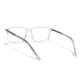 Eyejack Minimals Transparent Rectangle Eyeglasses for Men & Women (A09FCL1362-C3)