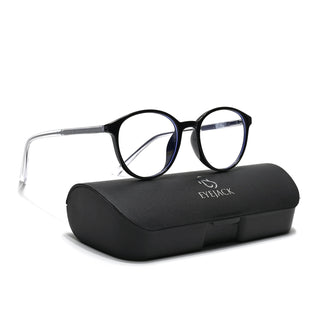 Eyejack Minimals Shine Black Round Eyeglasses for Men & Women (A10FCL1367-C1)