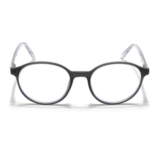 Eyejack Minimals Matt Grey Round Eyeglasses for Men & Women (A10FCL1368-C2)