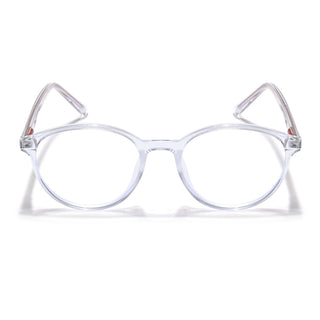 Eyejack Minimals Transparent Round Eyeglasses for Men & Women (A10FCL1369-C3)