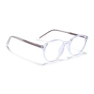 Eyejack Minimals Transparent Round Eyeglasses for Men & Women (A10FCL1369-C3)