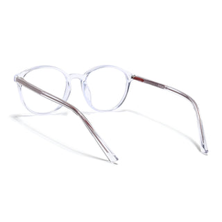 Eyejack Minimals Transparent Round Eyeglasses for Men & Women (A10FCL1369-C3)