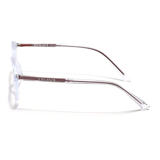 Eyejack Minimals Transparent Round Eyeglasses for Men & Women (A10FCL1369-C3)