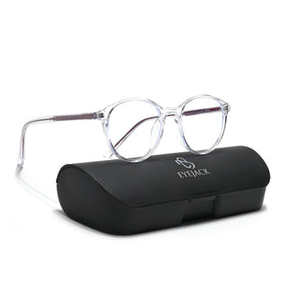 Eyejack Minimals Transparent Round Eyeglasses for Men & Women (A10FCL1369-C3)