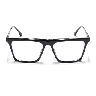 Eyejack Essentials Shine Black Square Eyeglasses for Men & Women (B01FCL1374-C1)