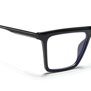 Eyejack Essentials Shine Black Square Eyeglasses for Men & Women (B01FCL1374-C1)