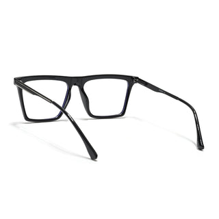 Eyejack Essentials Shine Black Square Eyeglasses for Men & Women (B01FCL1374-C1)