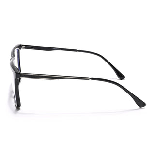 Eyejack Essentials Shine Black Square Eyeglasses for Men & Women (B01FCL1374-C1)