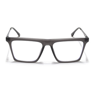 Eyejack Essentials Matt Grey Square Eyeglasses for Men & Women (B01FCL1375-C2)