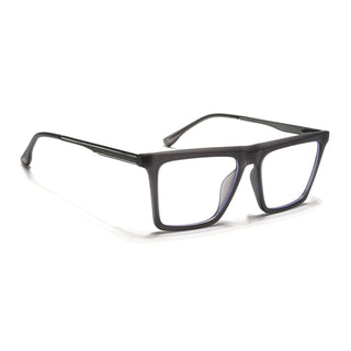 Eyejack Essentials Matt Grey Square Eyeglasses for Men & Women (B01FCL1375-C2)