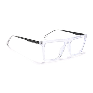 Eyejack Essentials Transparent Square Eyeglasses for Men & Women (B01FCL1376-C3)