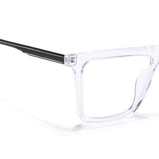 Eyejack Essentials Transparent Square Eyeglasses for Men & Women (B01FCL1376-C3)