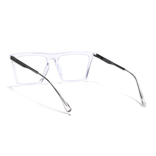 Eyejack Essentials Transparent Square Eyeglasses for Men & Women (B01FCL1376-C3)