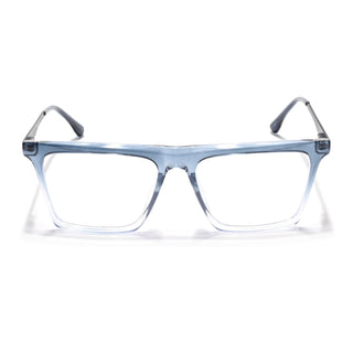 Eyejack Essentials Blue & Clear Square Eyeglasses for Men & Women (B01FCL1377-C4)