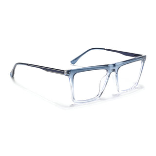 Eyejack Essentials Blue & Clear Square Eyeglasses for Men & Women (B01FCL1377-C4)