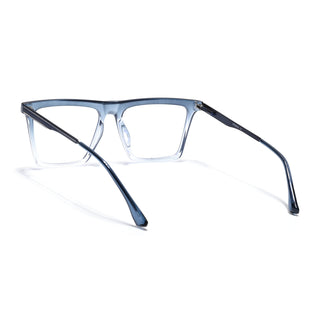 Eyejack Essentials Blue & Clear Square Eyeglasses for Men & Women (B01FCL1377-C4)