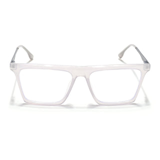 Eyejack Essentials Transparent Grey Square Eyeglasses for Men & Women (B01FCL1378-C5)