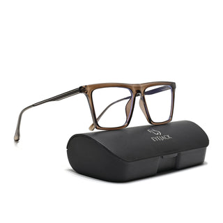 Eyejack Essentials Brown Square Eyeglasses for Men & Women (B01FCL1380-C7)