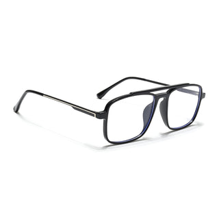 Eyejack Essentials Shine Black Wayfarer Eyeglasses for Men & Women (B02FCL1381-C1)