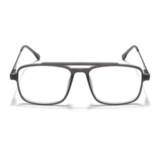 Eyejack Essentials Matt Grey Wayfarer Eyeglasses for Men & Women (B02FCL1382-C2)