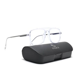 Eyejack Essentials Transparent Wayfarer Eyeglasses for Men & Women (B02FCL1383-C3)